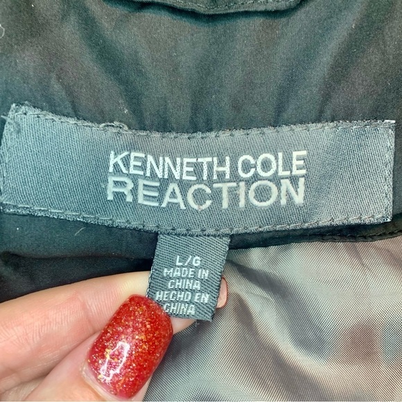 Kenneth Cole Reaction Coat Large Black Puffer Jacket Duckdown Wildfowl Feathers - Picture 12 of 16